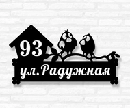 Адресная табличка «Angry Birds» модель №37