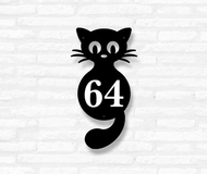 Табличка на дом «Кошка» (металл, модель №88) Табличка на дом «Кошка» (металл, модель №88)