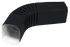 Колено прямоугольное Vortex RAL 7024 Серый графит