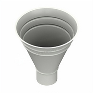 Воронка водосборная Металл Профиль Foramina PUR D100/300 RAL 9010 Белый