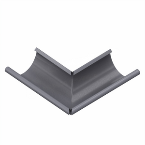 Угол желоба наружный МЕТАЛЛ ПРОФИЛЬ Foramina Freeze D125x90 Grey