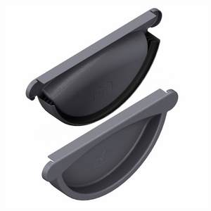 Заглушка желоба Металл Профиль Foramina Freeze D125 Grey