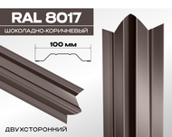 Штакетник ЛОТОС 8017\8017 двухсторонний коричневый 0,45мм Штакетник ЛОТОС 8017\8017 двухсторонний коричневый 0,45мм
