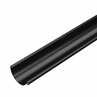 Желоб водосточный Металл Профиль GS lite D125х3000 RAL 9005 Черный